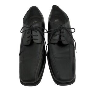 JF J. Ferrar Men's‎ Black Derby Lace-Up Oxford Dress Shoes- Big & Tall- Size 13